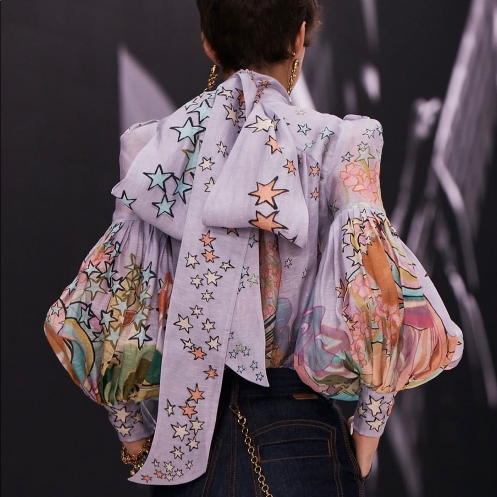 Zimmermann concert tie neck blouse - Picture 7 of 9